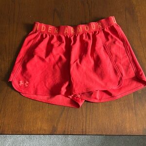 Under Armour shorts- bright orange